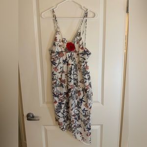Floral Summer Dress, assymetric